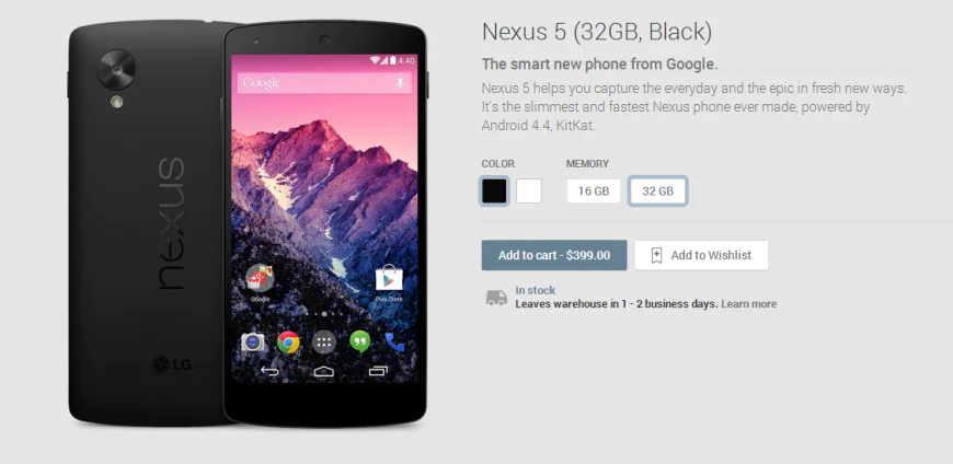 Nexus 5 32GB Black