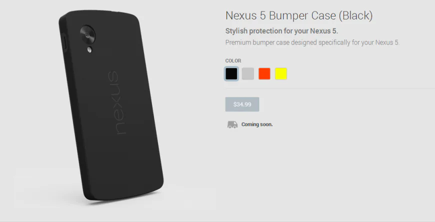 Nexus 5 Bumper Case Black