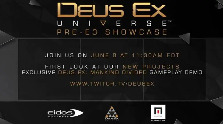 Deus Ex Universe Pre-E3 Showcase