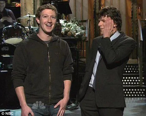 Mark Zuckerberg dan Jesse Eisenberg
