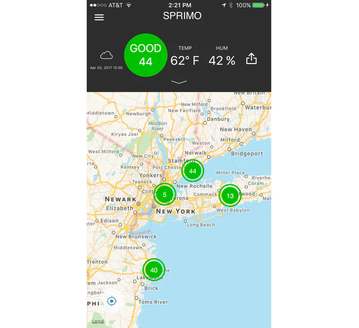 Sprimo Personal Air Monitor