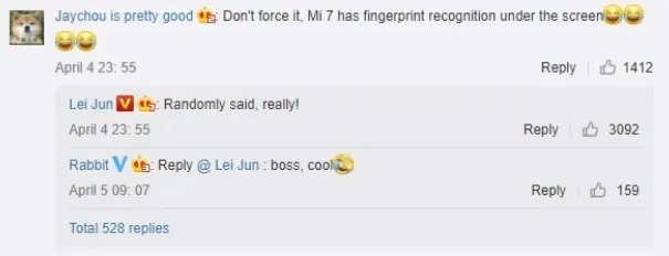 Xiaomi Mi 7 со сканером отпечатков пальцев под дисплеем