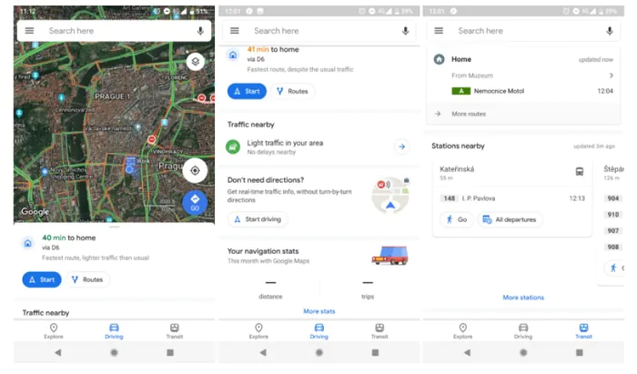 Google Maps для Android получило редизайн