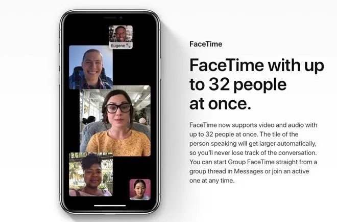 Group facetime video