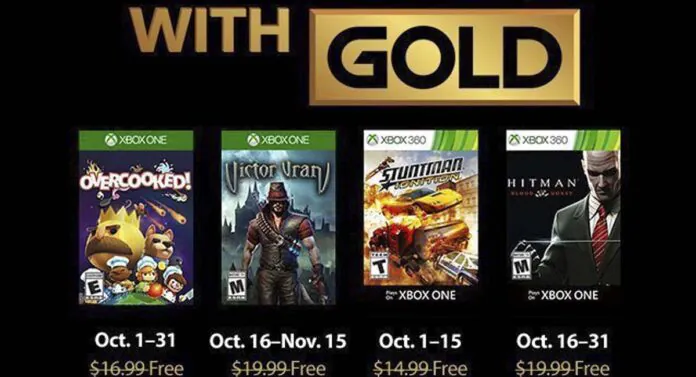 October Xbox Live Gold