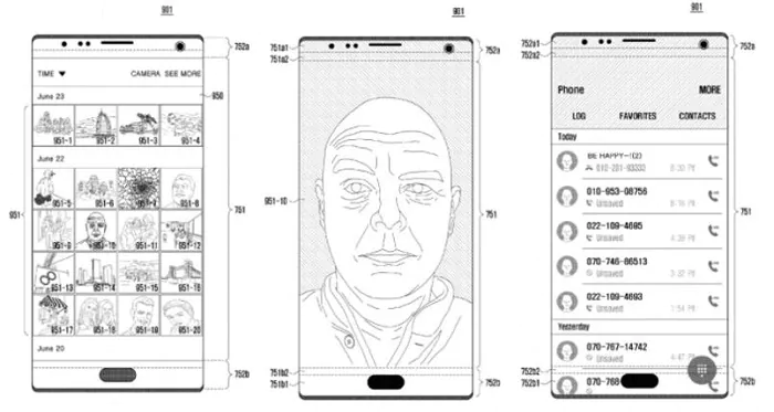 Samsung behind-the-display selfie camera