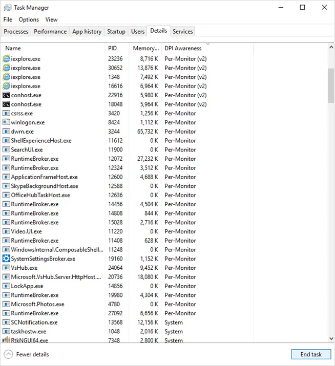 Windows 10 build 18262 (19H1)