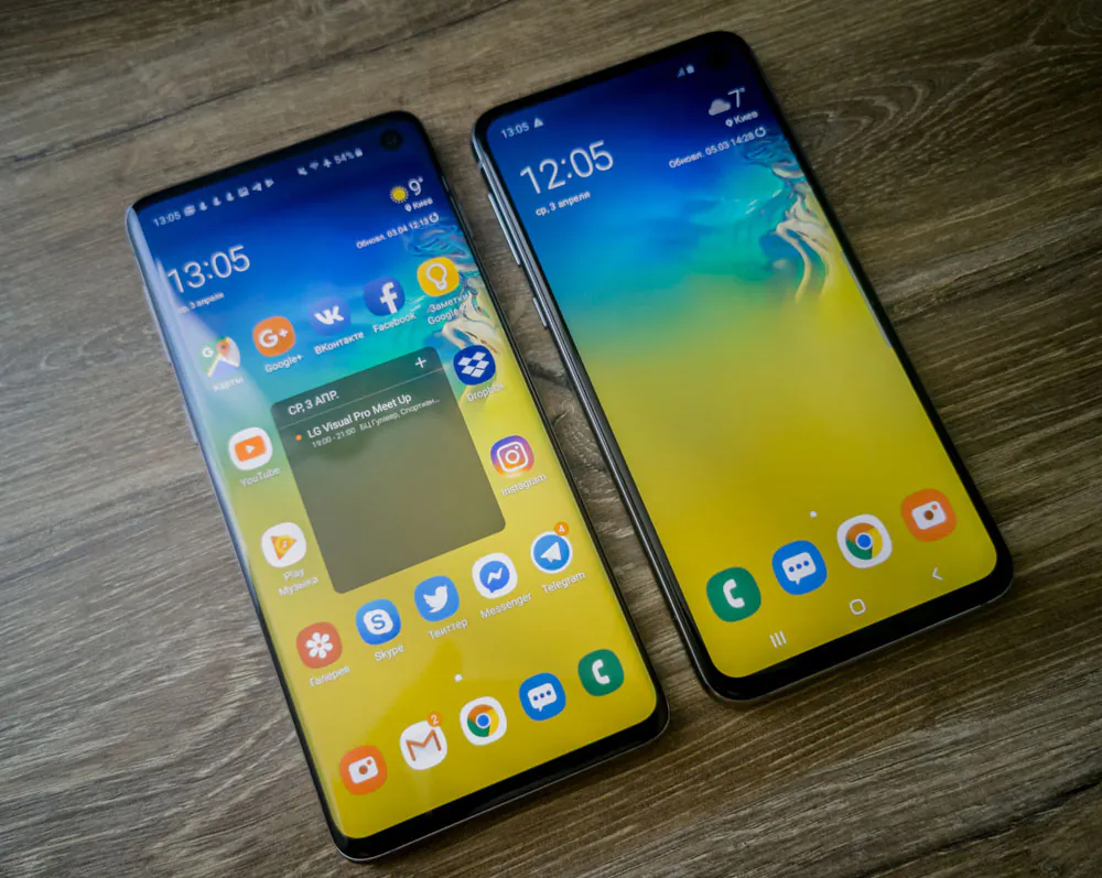Samsung Galaxy S10 versus S10e