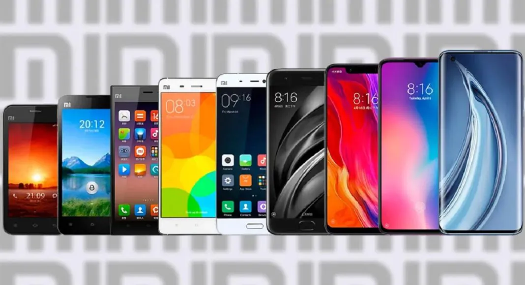 Évolution des fleurons Xiaomi - nous rappelons tous les smartphones de la gamme Mi