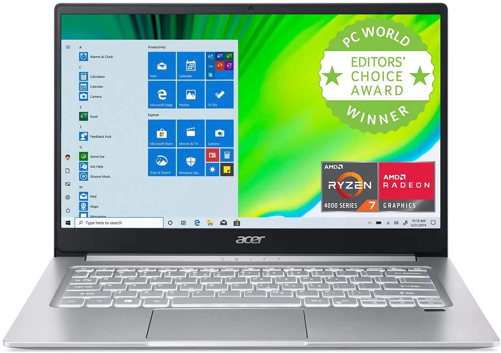 Acer रेजेन 3 5यू पर स्विफ्ट 4500