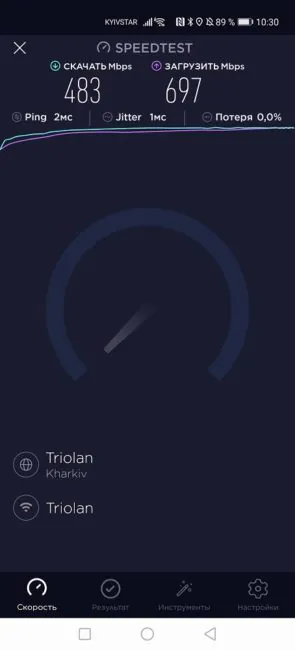 TP-Link Archer AX6000 - Speedtest
