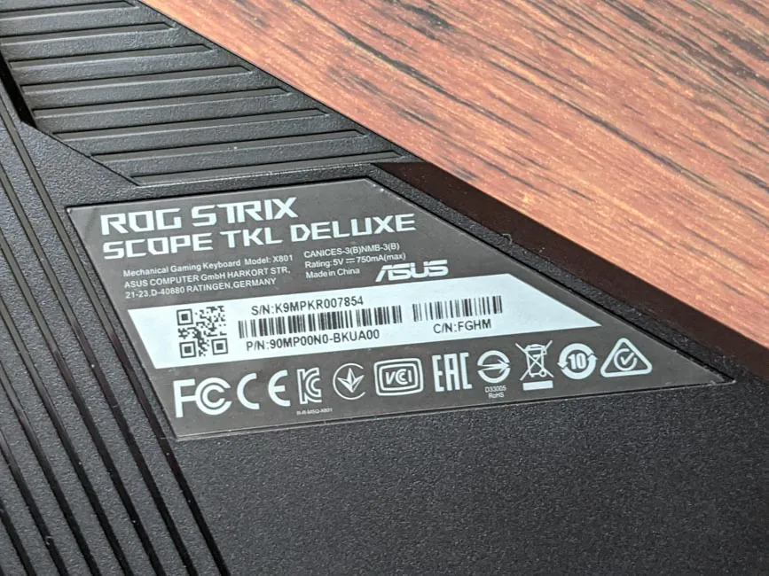 ASUS ROG Strix Scope TKL Deluxe