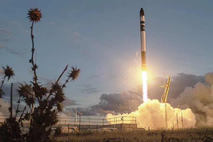 Rocket Lab Electron booster launches from New Zealand