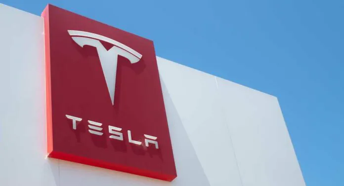 Tesla Logo Sign