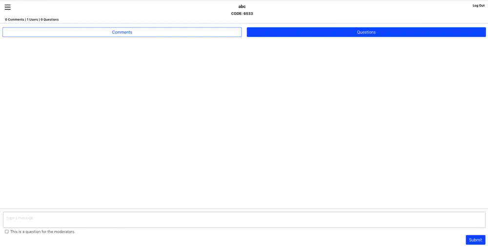 CH Chat for questions and comments to your Clubhouse room