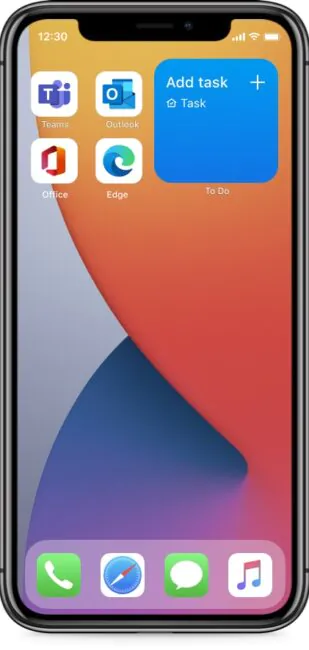 Microsoft To Do Widgets iOS 14