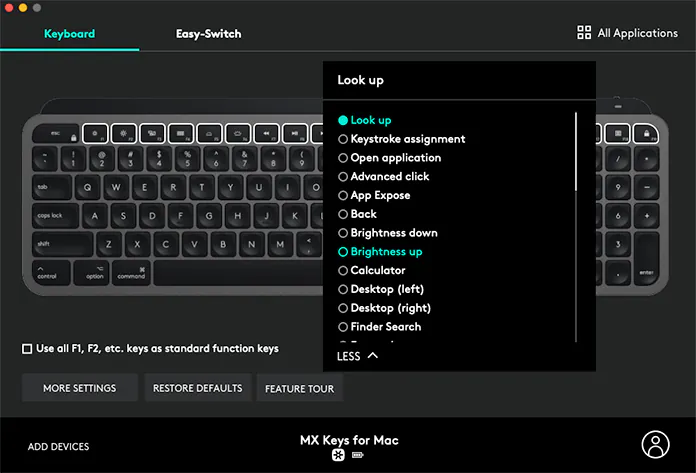 MX Keys za Mac