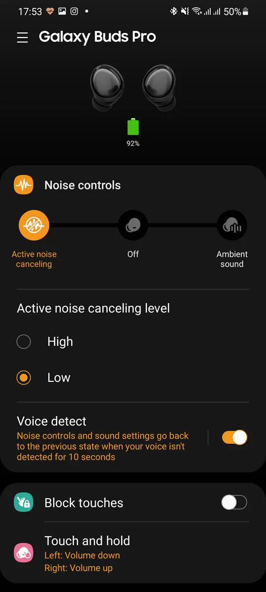 Volume control samsung hot sale buds