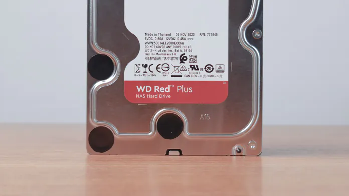 WD Red Plus WD20EFRX 2TB apžvalga: klasikinis NAS HDD