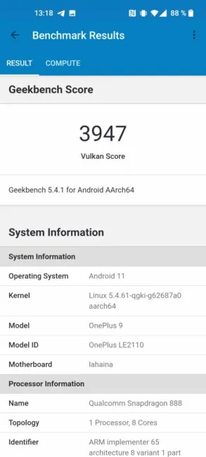 OnePlus 9 - Benchmarks