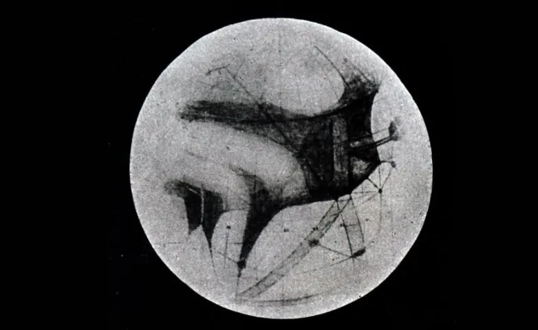 Tegning af Mars fra det XNUMX. århundrede