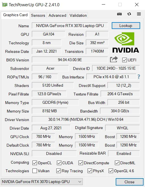 Acer Нитро 5 AN515-45