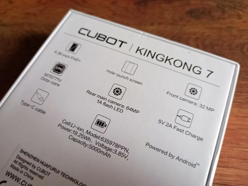 Cubot KingKong 7 - Ảnh mẫu