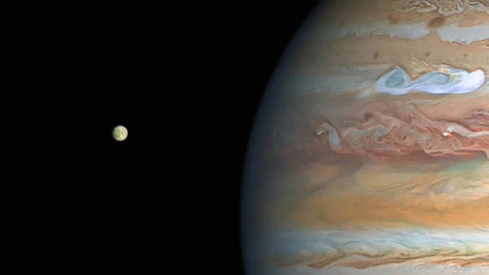 Juno gavo didžiausios raiškos Jupiterio mėnulio planą