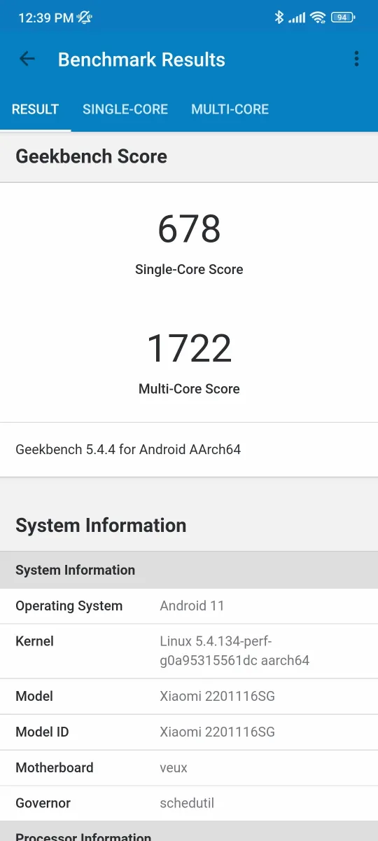 Redmi Note 11 Pro 5G - Benchmarks