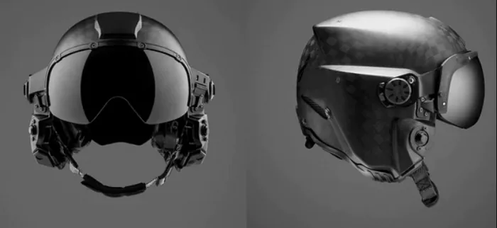 미래의 미국 승무원 헬멧