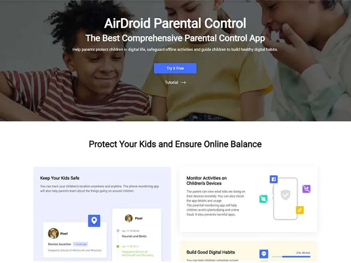 کنترل والدین AirDroid