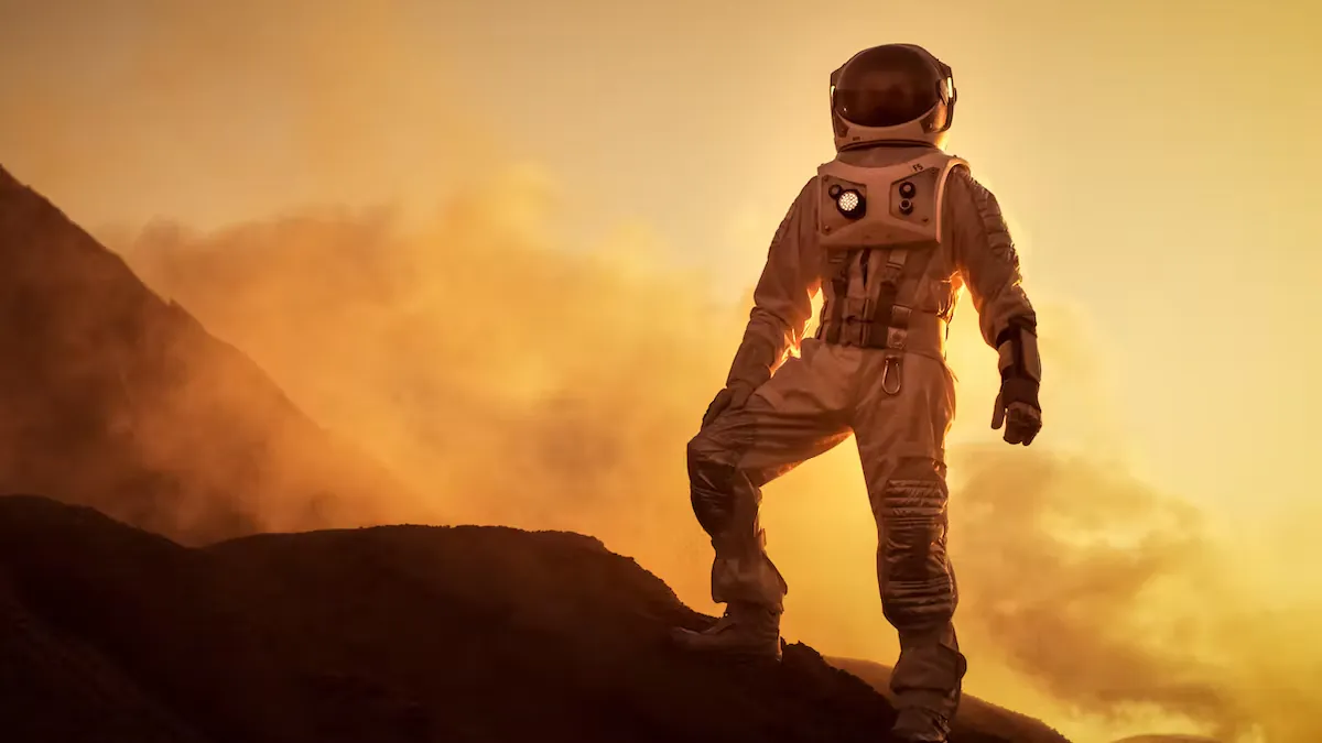 Astronauts Arrive At Mars