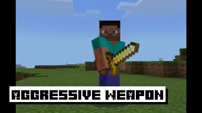 Aggressiiviset aseiden tekstuurit Minecraftille