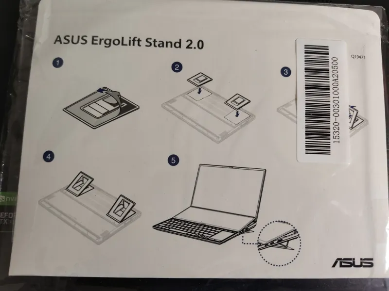 ASUS Zenbook Pro 14 Duo OLED ayaqları