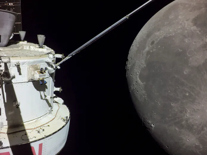 Az Orion GoPro-fotót készített a Holdról az utolsó repülés közben