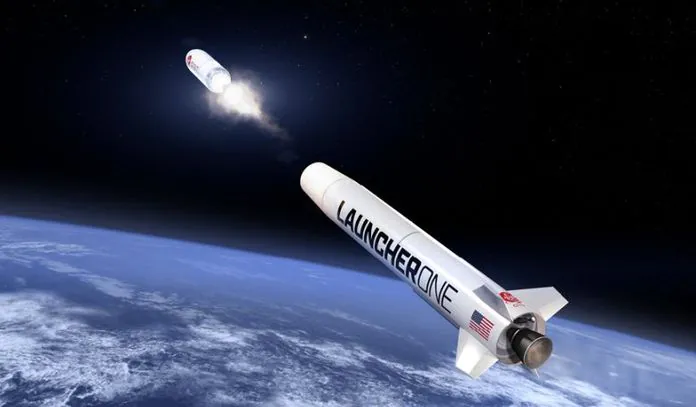 „Virgin Orbit LauncherOne“.