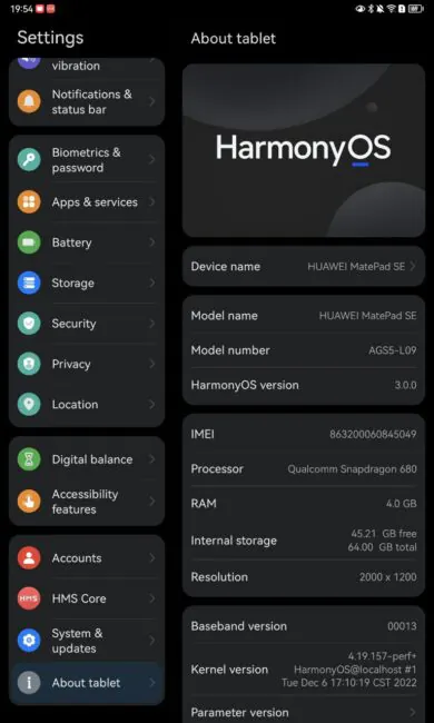 Huawei Harmonijos OS