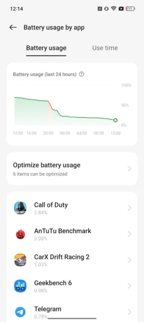 Realme GT3-schermafbeeldingen