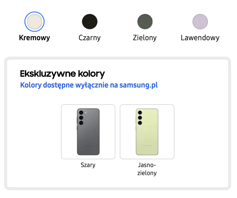 Samsung Galaxy S23 boje