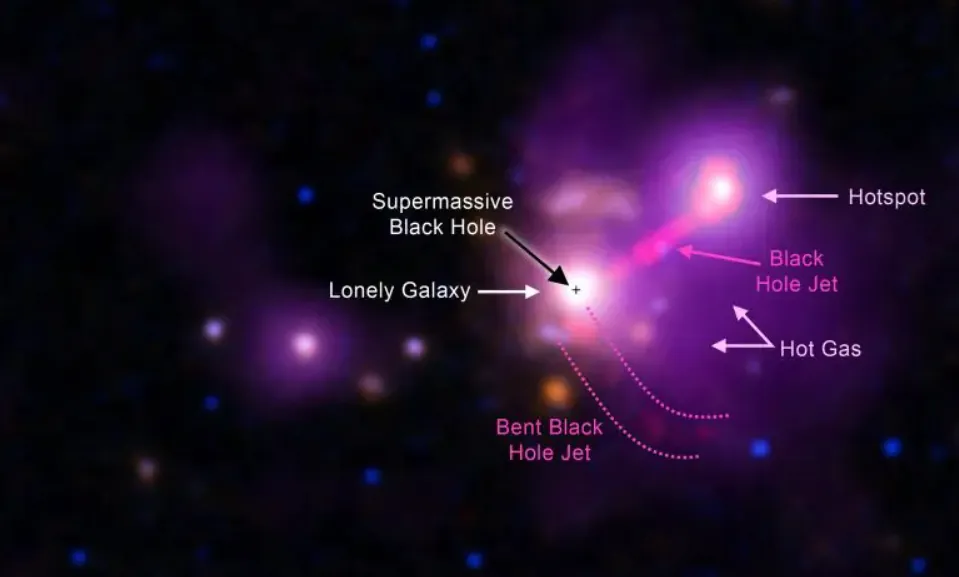 Ir atklāta noslēpumaina vientuļa galaktika 9,2 miljardu gaismas gadu attālumā