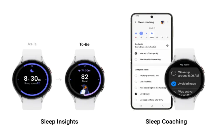 Una interfaz de usuario 5 reloj Samsung