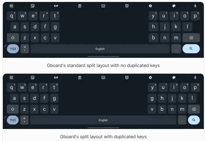 Android-tablety dostanú rozdelenú klávesnicu s dvoma rôznymi možnosťami Gboard