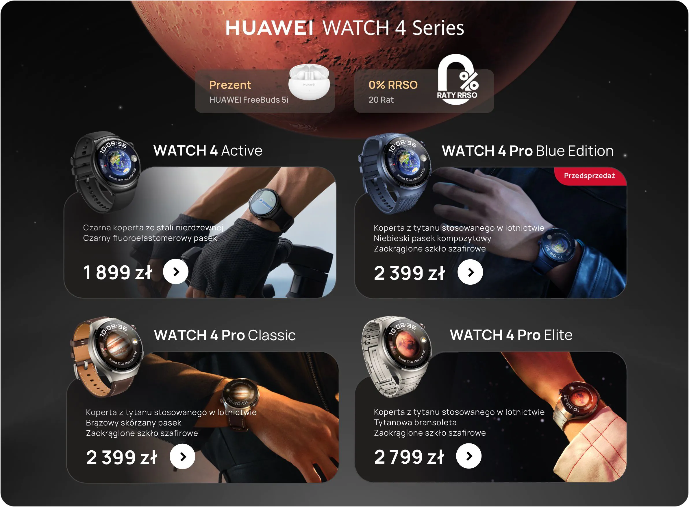 Smartwatche HUAWEI WATCH 4 ju w Polsce. Ceny i szczego y
