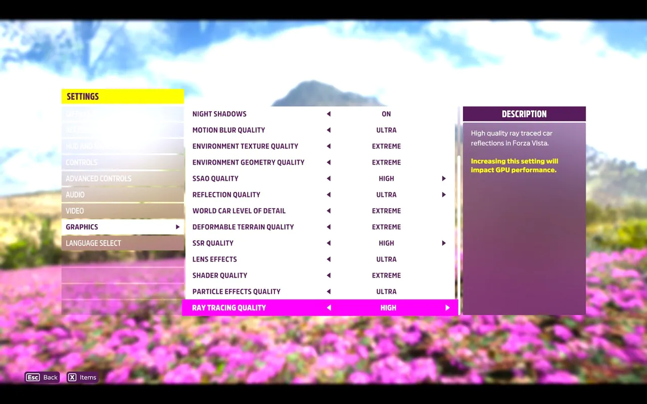 Forza Horizon 5 Settings