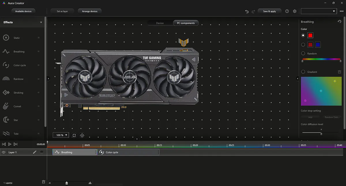 ASUS TUF Gaming GeForce RTX 4070 OC 12GB