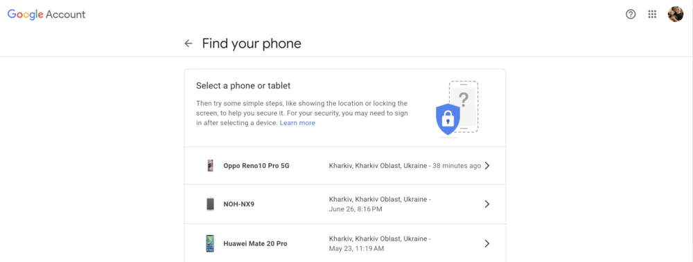 Find My Device