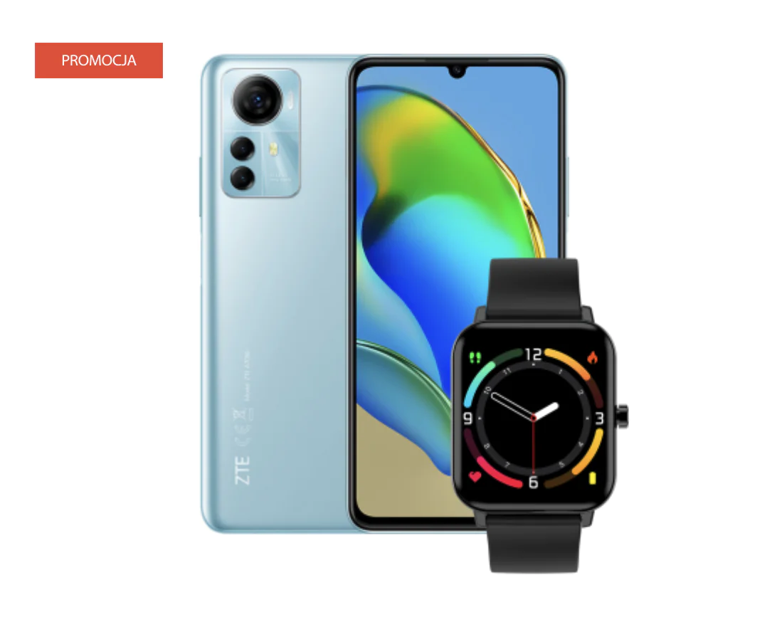 Zestaw ZTE Blade A72s Blue + ZTE Watch Live