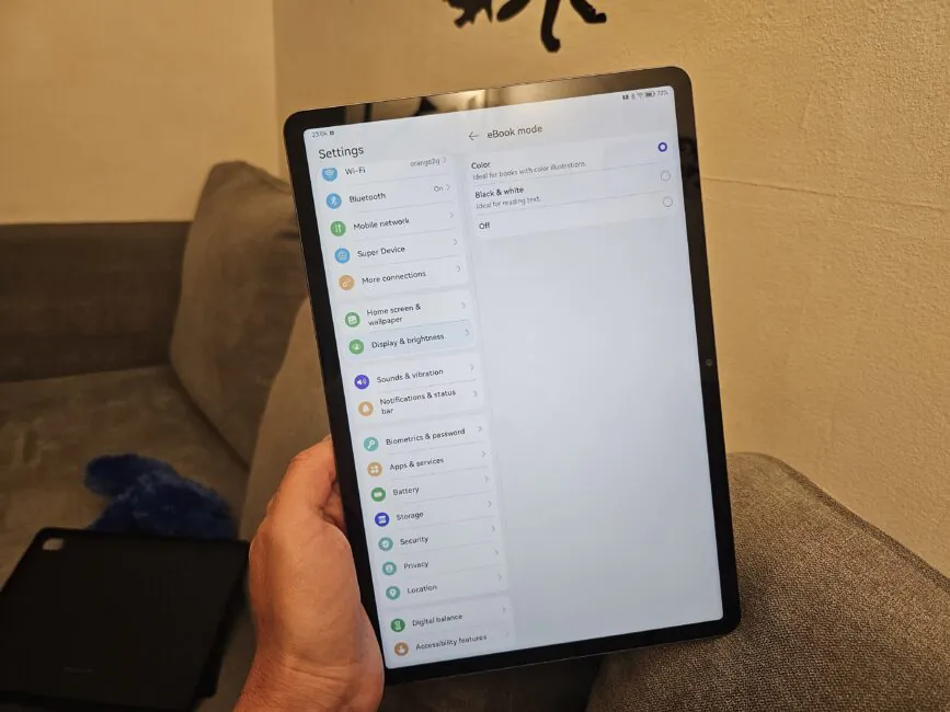 ebook mode