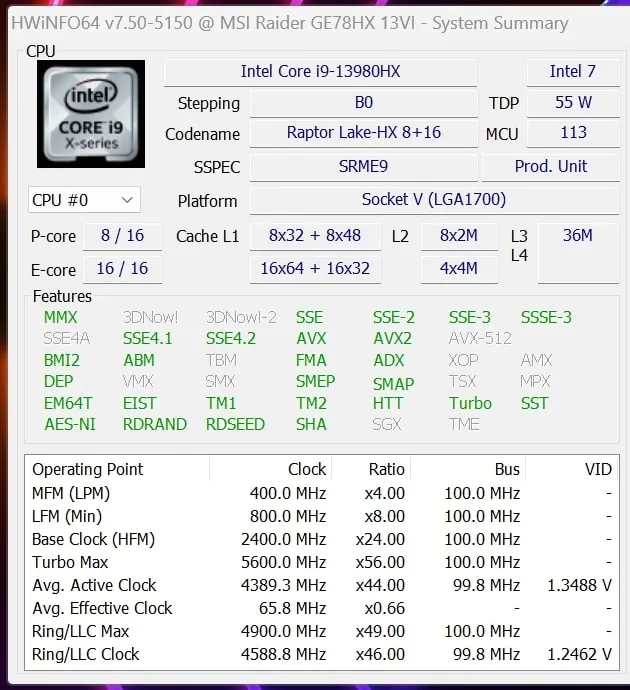 GE78HX 13VI-209UA