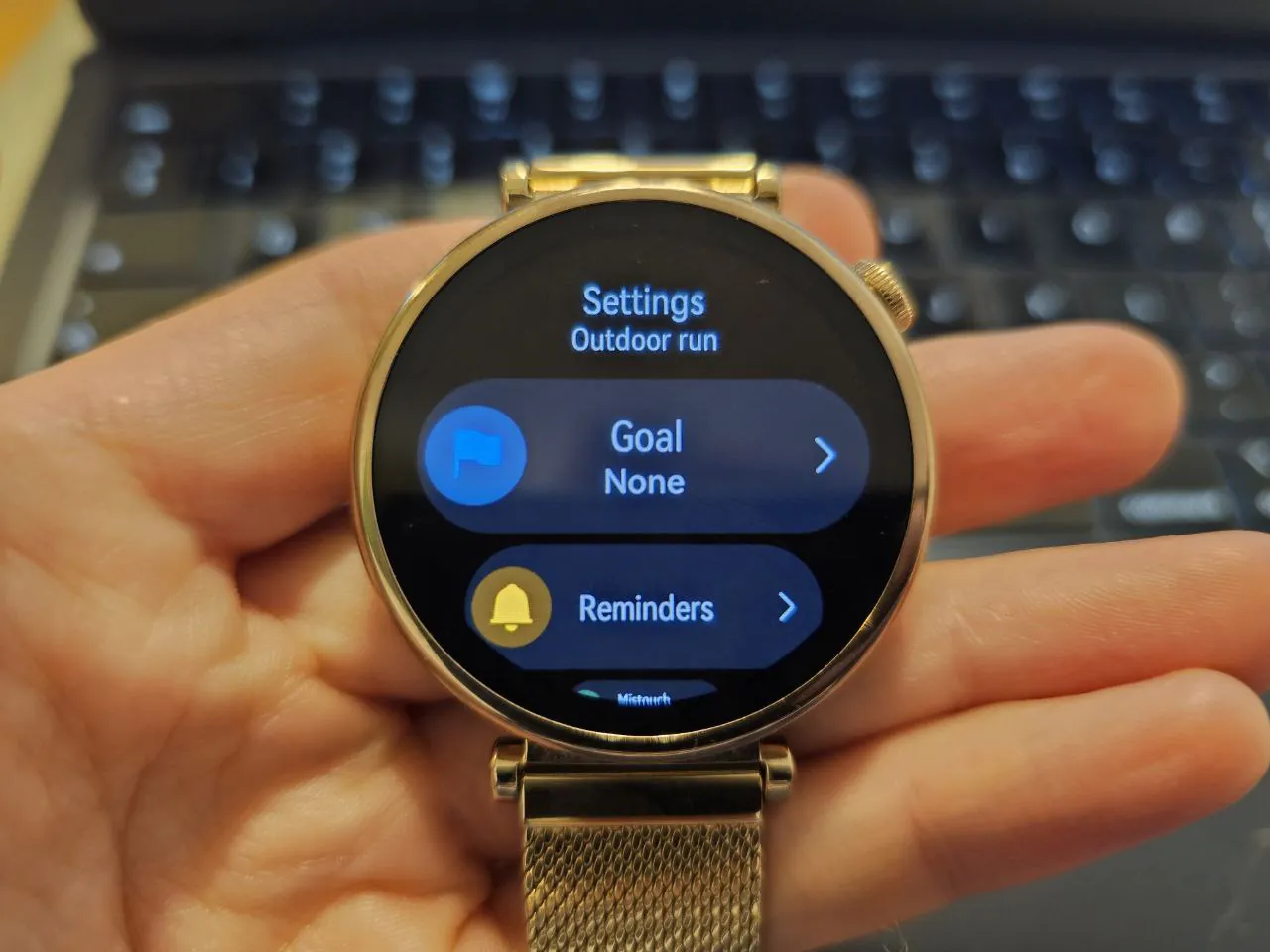 HUAWEI WATCH GT 4 - training settings